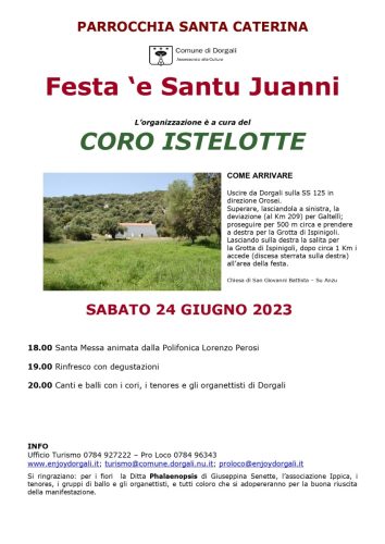 Festa di San Giovanni 24 Giugno 2023